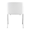 Darcy Modern White Leatherette Dining Chair (Set of 2) / VGEWF3202BF-WHT