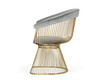 Chandler - Modern Grey Velvet & Gold Dining Chair / VGZAY007-GRY