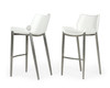 Dave - Modern White Leatherette Bar Stool (Set of 2) / VGHR5368/B-WHT-BS