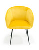 Luzerne - Modern Yellow Velvet Dining Chair / VGYFDC1041-YEL-DC