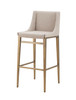 Mimi - Contemporary Beige + Brass Bar Stool (Set of 2) / VGGAGA-6544CH-B-BEI-BS
