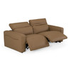 Jessop - Modern Brown Leather Sofa 2 Recliners / VGKM-KM.6399B-SOFA-Brown