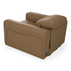 Jessop - Modern Brown Leather Recliner Chair / VGKM-KM.6399B-CHR-Brown