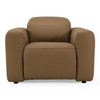 Jessop - Modern Brown Leather Recliner Chair / VGKM-KM.6399B-CHR-Brown