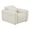 Jessop - Modern Off-White Leather Recliner Chair / VGKM-KM.6399B-CHR-Off-White