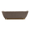 Granby - Glam Taupe Fabric and Gold Fabric Sofa / VGODZW-946-1-Light Brown