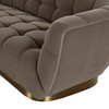 Granby - Glam Taupe Fabric and Gold Fabric Sofa / VGODZW-946-1-Light Brown