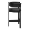 Boswell - Modern Black Faux Leather Counter Chair / VGRH-RHS-CS-158-GRYBLK-1-Black