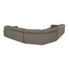 Skye - Contemporary Grey Leather Sectional Sofa w/ 3 Power Recliners & Headrests / VGKM-KM-6706-SECT-GRY