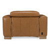Aris - Modern Brown Leather Chair w/ Power Recliner & Headrest / VGKM-KM-6799-CHR-BRN