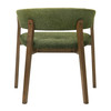 Ike - Mid-Century Modern Green Fabric + Walnut Dining Chair (Set of 2) / VGMA-MI-1363-Green