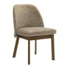 Titus - Mid-Century Modern Tan Fabric + Walnut Dining Chair (Set of 2) / VGMA-MI-1406-Tan