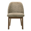 Titus - Mid-Century Modern Tan Fabric + Walnut Dining Chair (Set of 2) / VGMA-MI-1406-Tan