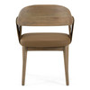 Chinook - Modern Brown Vegan Leather + Buckwheat Ash Dining Chair / VGCS-CH-23028-BRN