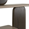 Horace - Contemporary Dark Brown + Taupe Bookshelf / VGCS-DS-22083-BRN