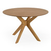 Prospect - Modern Round 47" Natural Oak Dining Table / VGMA-MIT-5276-3-NAT