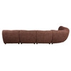 Moz - Modern Brick Red Fabric Sectional Sofa / VGEU-MC-8302SF-3-RED