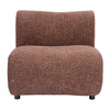 Moz - Modern Brick Red Fabric Sectional Sofa / VGEU-MC-8302SF-3-RED