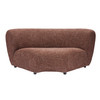 Moz - Modern Brick Red Fabric Sectional Sofa / VGEU-MC-8302SF-3-RED