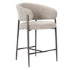 Thomas - Modern Grey Fabric + Pewter Counter Chair / VGEU-MC-7632BC-660-GRY