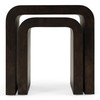 Guzman - Modern Dark Burl Nesting End Table Set / VGAL-I1006940-BURL