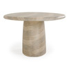 Ossa - Modern Faux Travertine Concrete Oval Dining Table / VGTP-201094-TRAV