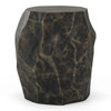 Koussi - Modern Black + Bronze Concrete End Table / VGTP-103099-BLK