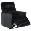 Madden Corduroy Upholstered Pillow Arm Manual Recliner Black / CS-600151