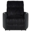 Madden Corduroy Upholstered Pillow Arm Manual Recliner Black / CS-600151