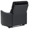 Madden Corduroy Upholstered Pillow Arm Manual Recliner Black / CS-600151