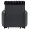 Madden Corduroy Upholstered Pillow Arm Manual Recliner Black / CS-600151