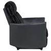 Madden Corduroy Upholstered Pillow Arm Manual Recliner Black / CS-600151