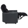 Madden Corduroy Upholstered Pillow Arm Manual Recliner Black / CS-600151