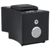 Madden Faux Leather Bluetooth Audio Console with Power Outlet Black / CS-600152