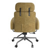 Davu Vintage Top Grain Leather & Iron Swivel Office Chair, Adjustable Seat Height | OF02658