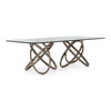 Mason Modern Glass + Grey Ash Dining Table / VGCSDT-16092-Grey-Ash