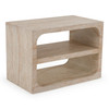Kenya - Modern Faux Travertine Concrete Nightstand / VGTP-203161-TRAV