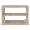Kenya - Modern Faux Travertine Concrete Nightstand / VGTP-203161-TRAV