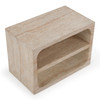 Kenya - Modern Faux Travertine Concrete Nightstand / VGTP-203161-TRAV