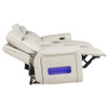 Rojas Dual Power Reclining Loveseat with Bluetooth Speakers Greige / CS-609622PP