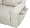 Rojas 2-Piece Dual Power Reclining Sofa Set with Drop-Down Console Greige / CS-609621PP-S2