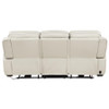 Rojas Dual Power Reclining Sofa with Drop-Down Console Greige / CS-609621PP