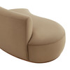 Rialta Curved Left-Arm Performance Velvet Sectional Loveseat by Modway / EEI-7733