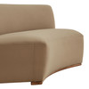 Rialta Curved Armless Performance Velvet Sectional Loveseat by Modway / EEI-7734
