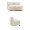 Rialta Curved Right-Arm Performance Velvet Sectional Loveseat by Modway / EEI-7735