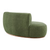 Rialta Curved Left-Arm Slub Weave Fabric Sectional Loveseat by Modway / EEI-7736
