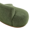 Rialta Curved Left-Arm Slub Weave Fabric Sectional Loveseat by Modway / EEI-7736