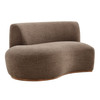 Rialta Curved Left-Arm Slub Weave Fabric Sectional Loveseat by Modway / EEI-7736