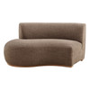 Rialta Curved Left-Arm Slub Weave Fabric Sectional Loveseat by Modway / EEI-7736