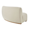 Rialta Curved Armless Slub Weave Fabric Sectional Loveseat by Modway / EEI-7737